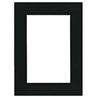 PA Framing, Photo Mat Board, 12 x 16 inches Frame for 8 x 12 inches Photo Art Size - White Core/Black