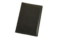 Genuine Leather Case Cover for Journal Diary Notebook with Pen Holder A5 Made of Leather, Refillable (Black)