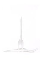 Disposable Plastic Cutlery Fork (50 Count) - Medium Weight White Disposable Plastic Forks - Great for Parties, Office, Lunch, Restaurants by EcoQuality