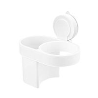 RJJX Home Hair Dryer Storage Rack Family Bedroom Bathroom ABS System Free Punching Bathroom Wall Hanging Storage Rack