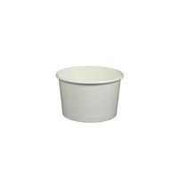 Yocup 4 oz. White Paper Ice Cream/Frozen Dessert Cup - 50 ct