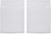 Mylar Smell Proof Bags - White - Loud Lock - Medical Use Only - All States General Compliance Printed - 1000 Count - Dry Herb Bag - Mylar Bags - Ooze (1 Ounce)