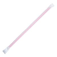 Karat C9075 (Pink) 9'' Giant Straws (8mm) Paper Wrapped - Pink (Pack of 2500)