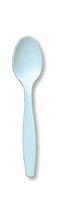 Creative Converting Touch of Color Premium 24 Count Plastic Spoons, Pastel Blue