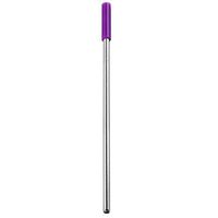 Sikye Metal Drinking Reusable Straws,Silicone Sleeve Long Stainless Steel Straight Straws for 20 Oz/30 oz Cups,21,5×0.6cm (Purple)