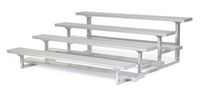 All Star Bleachers, Four Row Aluminum Bleachers, Bleacher4-21, Width (Ft): 21 Ft, Seats: 56, Weight-Lbs: 618, 6A4S21
