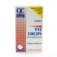 Special pack of 5 x Quality Choice EYE DROP TETRAHYDROZOLINE 0.5OZ by CDMA QC