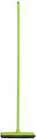 Super Green - Rubber Broom and Squeegee, Water Resistant, Durable Pole, New Design, Lightweight