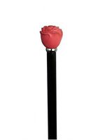 Unisex Pink Rose Knob Cane High Gloss Black  -Affordable Gift! Item #DHAR-9139400