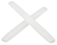 NicelyFit Silicone Anti-slip Eyeglass End Tips Ear Sock Pieces Tube Temple Sleeve for Glass Sunglass Eyeglasses TT001 (Milk White - 1 Pair)