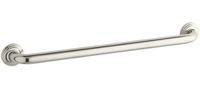 KOHLER K-10542-SN Traditional 24-Inch Grab Bar, Vibrant Polished Nickel