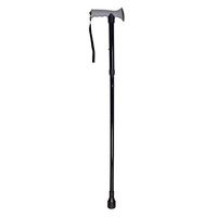 DR. Cane All-Terrain Adjustable Telescopic Cane w/ Cushioning System - Foldable Cane - Collapsible, Portable, Lightweight Walking Stick for Men and Women - Black (34.8"-38.8")