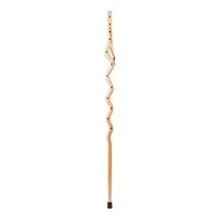 Hiking Walking Trekking Stick - Handcrafted Wooden Walking & Hiking Stick - Made in The USA by Brazos - Southwest Riverbend Walnut Inlay - 55 inches