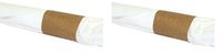 Evergreen N9S400 Paper Napkin Standard Band, 4-1/4" Length x 1-1/2" Width, 0.004" Thick, Recycled Brown Kraft (Box of 2000) (2-(Pack))