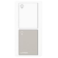 Lutron PJ-2B-GWG-T01 2-Button Pico Light Icon Label, Grey/White