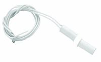 NTE Electronics 54-631 Magnetic Alarm Reed Switch, SPST-NO Circuit, NO for Closed Loop System Action, Magnet Actuator, 3/8" Diameter with Adaptor Holder