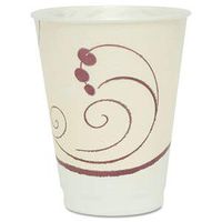 Dart Symphony Design Trophy Foam Hot/Cold Cups, 12Oz, Beige, 1000/Carton