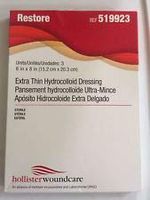 Restore Extra Thin Hydrocolloid Dressing - 6" x 8" - Box