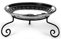 Cheffield CHA318+FF113 Filigrana Bowl with Iron Stand, 7 quart Capacity, Large