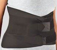 DJO 79-82503 ProCare Sacro-Lumbar Support with Compression Straps, Black, with Foam Lumbar Pad, Small, 24" - 33" Size