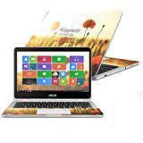 MightySkins Skin for Asus Chromebook Flip C302CA 12.5" (2016) - Be Happy | Protective, Durable, and Unique Vinyl Decal wrap Cover | Easy to Apply, Remove, and Change Styles | Made in The USA