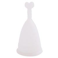 Hengsong Reusable Feminine Protection Cup Menstrual Cup 12 Hours (small, white)
