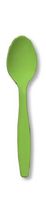 Club Pack of 600 Lime Green Premium Heavy-Duty Plastic Party Spoons