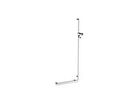 Keuco Elegance 31606011101 Angled Grab Rail with Shower Holder Chrome-Plated Right-Hand Model 501 x 1201 mm