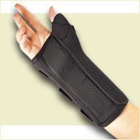 FLA PROLITE FLA Professional Wrist Splint with Abducted Thumb. Black. Medium. Right