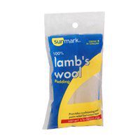 Sunmark 100% Lamb's Wool Padding - 0.37 oz, Pack of 4