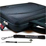 eBigValue Sony DVP-FX820 8-Inch Portable DVD Player Kroo 11273 Cube Case (Black) + Includes a Determination Hand Strap