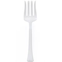Lillian Plastic Salad Serving fork, 1 Unit, Pearl