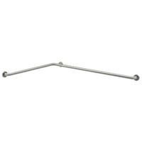 Bobrick 58616.99 304 Stainless Steel Two-Wall Tub/Shower Toilet Compartment Grab Bar, Peened Finish, 1-1/4" Diameter x 24" Width x 36" Depth