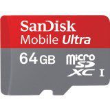 SanDisk 64GB Mobile Ultra MicroSDXC Class 10 Memory Card with SD Adapter - Retail Packaging