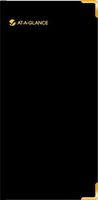 AT-A-GLANCE 2014 Fine Diary, Weekly and Monthly Diary, Black Leather, 3.31 x 6.81 x .38 Inches (70-1110-05)