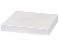 WHITE GLOSS 10x10" Box Lid100% Recycled Giftware Rigid LID (1 unit, 50 pack per unit.)