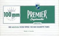 Premier Menthol 100s Cigarette Tubes 200ct Carton