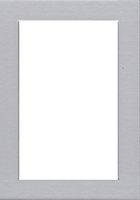 Pack of (5) 5x7 Acid Free White Core Picture Mats Cut for 4x6 Pictures in Nantucket Grey