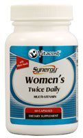 Vitacost Synergy Women's Twice Daily Multi-Vitamin - 60 Capsules