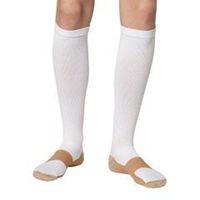 ASRocky Compression Copper Socks Graduated 20-30 mmHg Anti-Fatigue Antimicrobial Calf High Below Knee Mens Womens Sock Leg Foot Ankle Heel Support Pain Relief Stockings Reduce Swelling (Wht, Lg/XL)