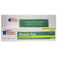 Muscle Rub Pain Relieving Cream 3-oz Greaseless Muscle Rub