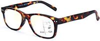 ZENOTTIC Progressive Multifocus Reading Glasses Classic Anti Blue Light Readers for Men and Women (Tortoise, 1.50)