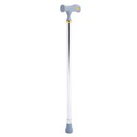Adjustable Cane Handle,Anti-Slip Aluminium Alloy Cane Elder Disability Safety Walking Stick 10-Level Height Adjustable,Walking Stick Perfect for Older People(Silver)