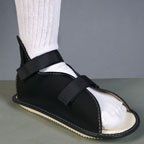 Rocker Bottom Cast Sandal/Shoe 5.25", Black, Kiddie Shoe