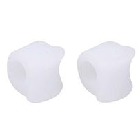 Anself 1 Pair Silicone Hallux Valgus Toe Separator Stretcher Toe Overlapping Spreaders Toe Spacer Straightener Bunion Corrector