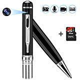 Camera Pen 1080p HD, HD Surveillance Camera Mini Security Device for Your House & Office + Bundle Gift 16GB SD Micro Card