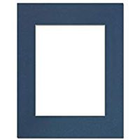  PA Framing, Photo Mat Board, 16 x 20 inches Frame for 11 x 14 inches Photo Art Size - Cream Core/Bottle Blue