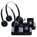 Jabra PRO 9465 Duo Wireless Headset with Touchscreen for Deskphone, Softphone & Mobile Phone (2-Pack)