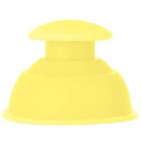 Relaxation Cupping Device, Silicone Moisture Absorber Anti Cellulite Vacuum Cupping Cup Massage Pain and Stress Relief Muscle Set(Yellow)