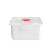 First Aid Kit Case Medicine Storage Box，Multi Layer Large Capacity Family Mounted Portable Medicine Box，Blue White Pink Three Colors Optional (White, Small)